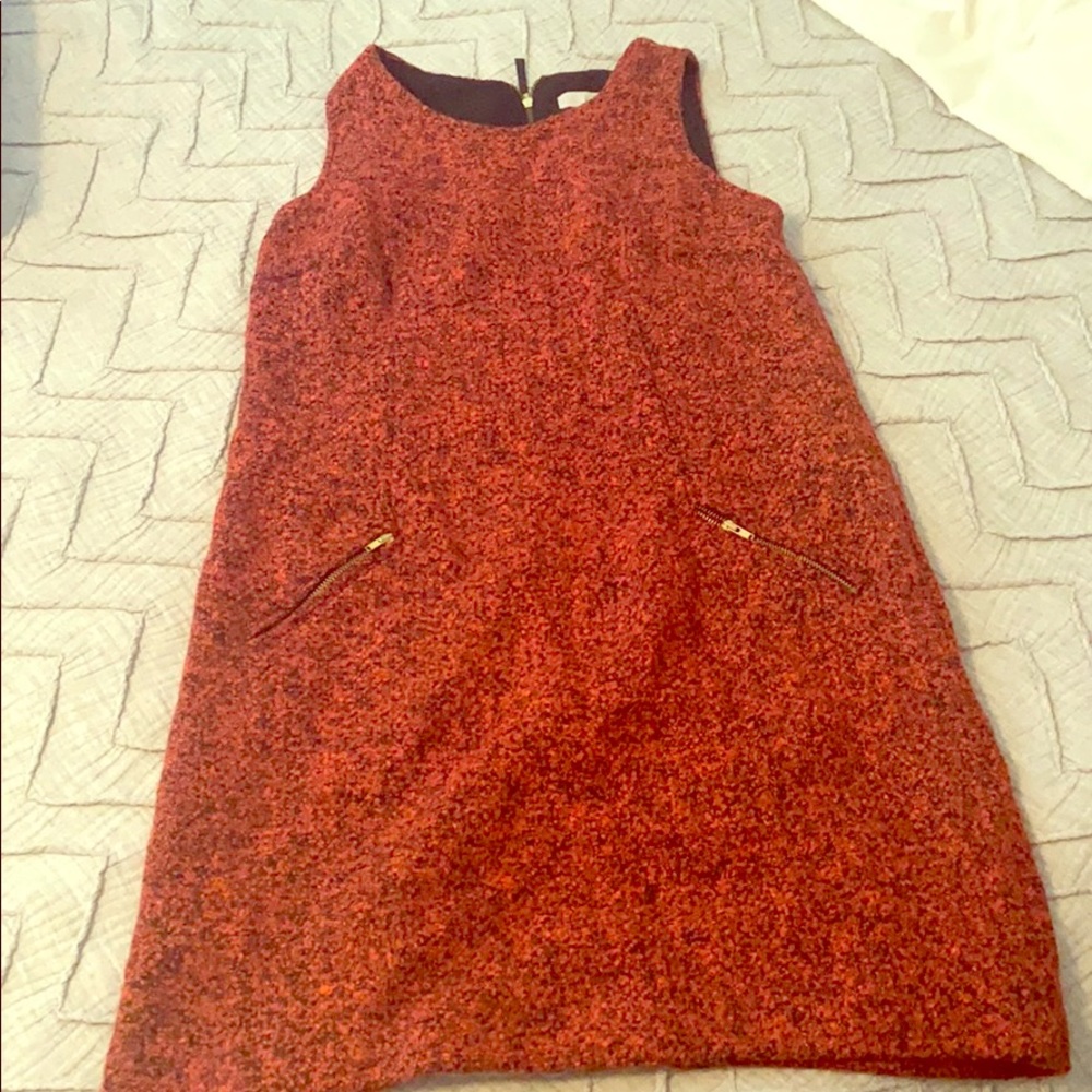 Red sweater dress